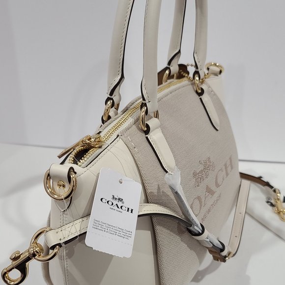 💗SOLD - SOLD ON AMAZ ⭐COACH Horse &Carriage Jacquard Elise Satchel 0669 - Picture 15 of 16